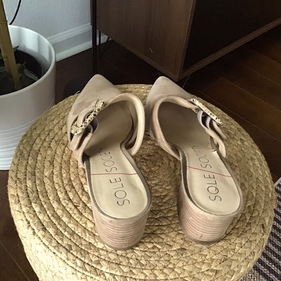 Sole Society Tan Mules - Picture 3 of 5